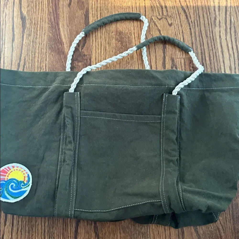 NWOT Free People Been There Badge Tote Bag